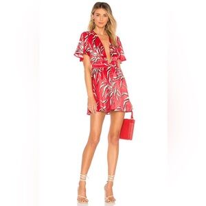 House of Harlow 1960 Red and White Mini Dress